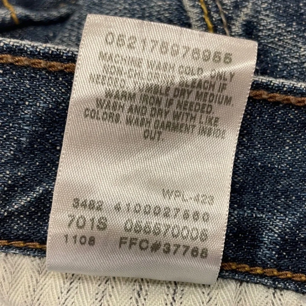 VTG Levis 557 Jeans Mens 36x32 Medium Wash Relaxed Bootcut Crosshatch Denim 2008